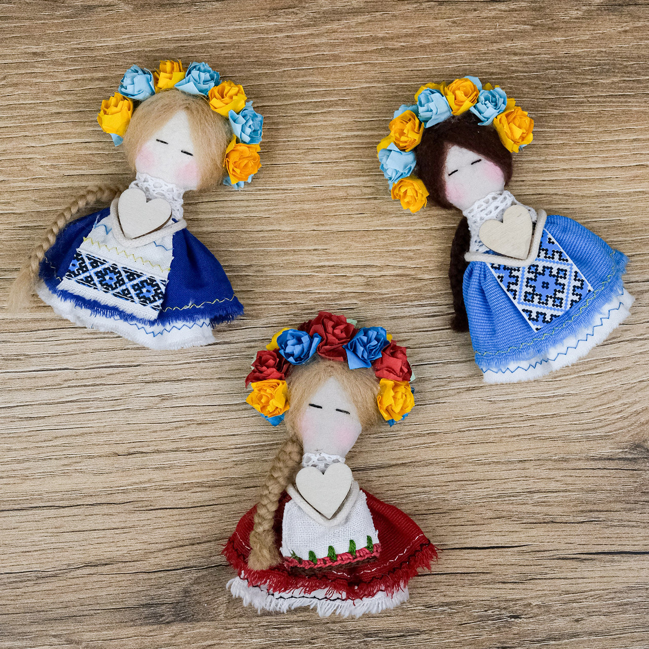 Магніт лялька Українка-оберіг мікс ручной роботи 11 см Гранд Презент 011 МЛ