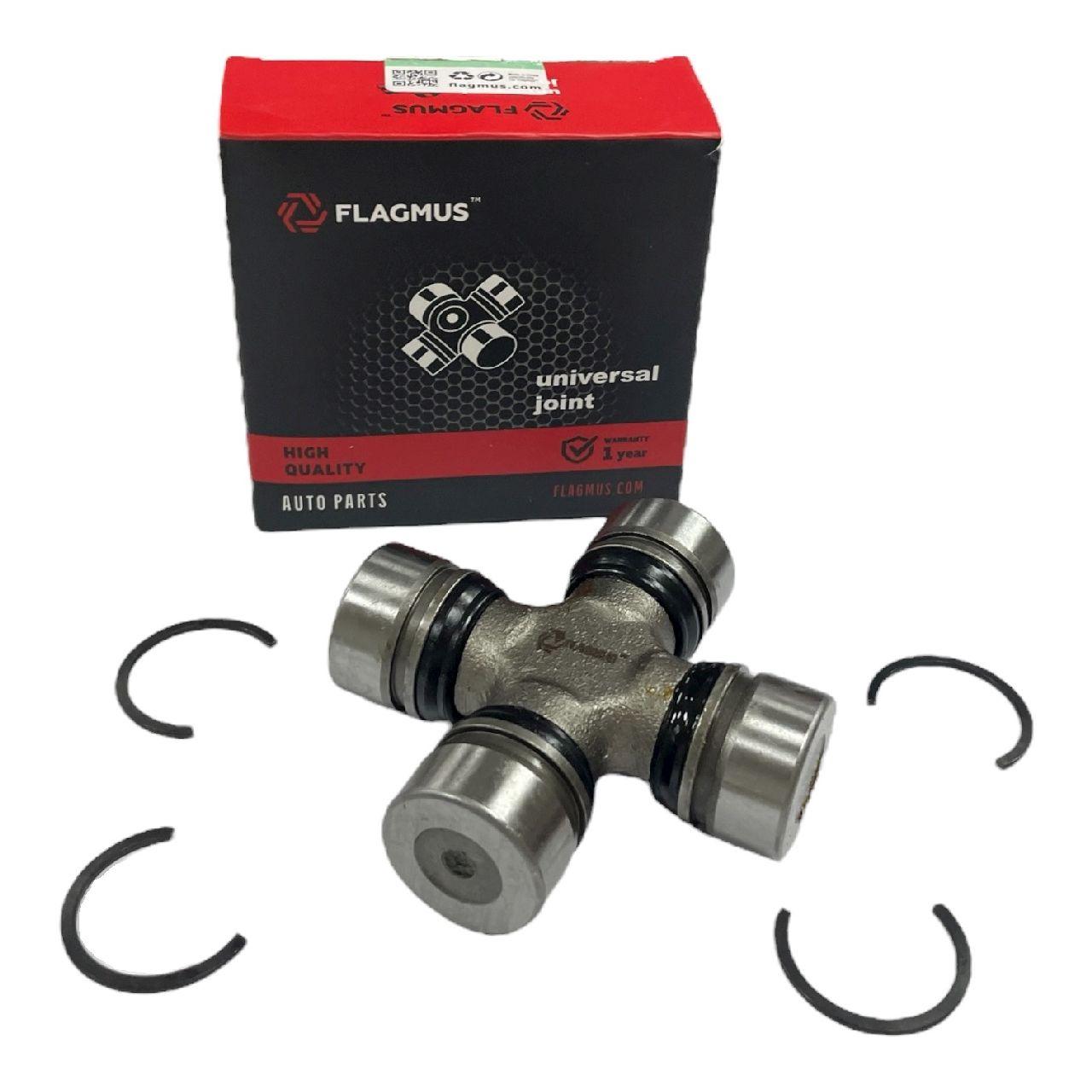 Крестовина кардана Москвич-412 (с масленкой и стопорным кольцом) FLAGMUS