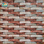 Декоративна 3D панель 700х770х3мм Коричнева цегла піщаник (340) SW-00000531