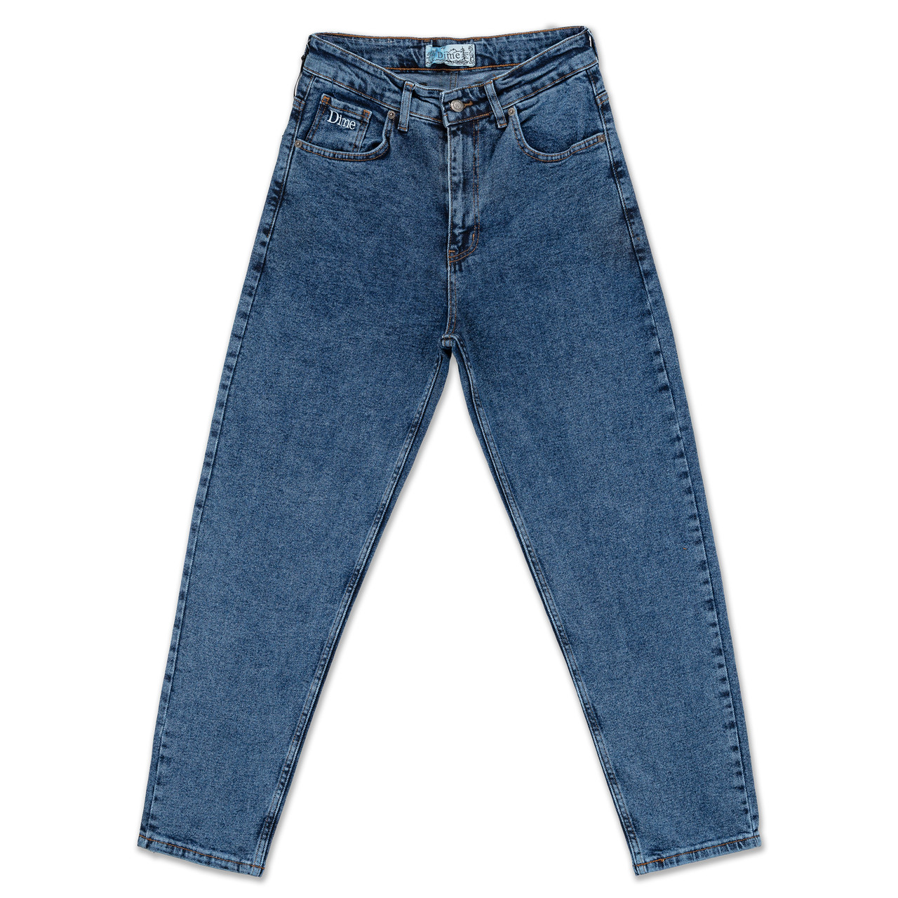 Чоловічі джинси Мом Dime сині, вільний крій, якісні, базова модель, фото 1