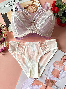 Мереживний комплект білизни Hidden Beauty , без поролону, на кісточках, преміум якість білий