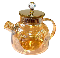 Чайник заварювальний скляний "Золота перлина", 1500 мл