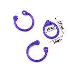 Кільце для блокнота пластик роз'ємне блакитний колір 10мм 1шт KDA079, фото 2