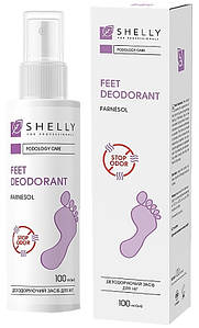 Дезодорирующее средство для ног пролонгированного действия с фарнезолом Shelly, 100 мл