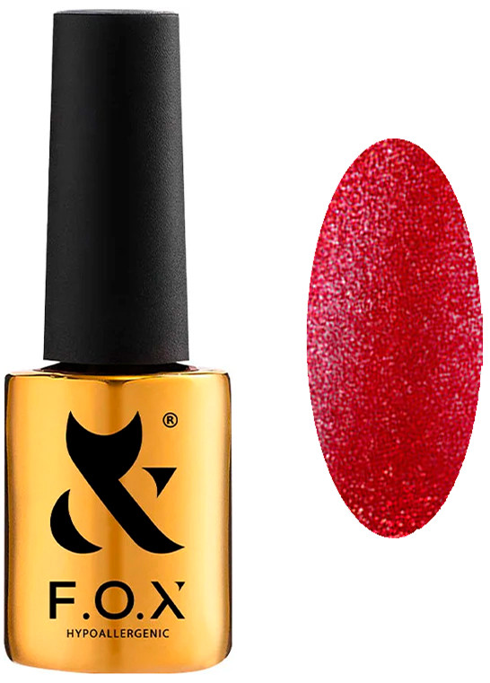 Гель-лак Cat Eye Red F.O.X, 7 мл, фото 1
