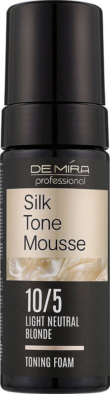 Тонувальна пінка для волосся 10/5 Silk Tone Mousse DEMIRA Professional, 120 мл, фото 1