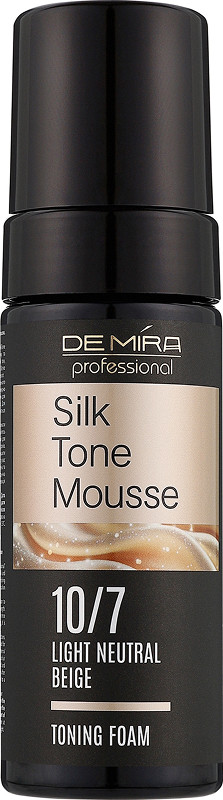 Тонувальна пінка для волосся 10/7 Silk Tone Mousse DEMIRA Professional, 120 мл, фото 1