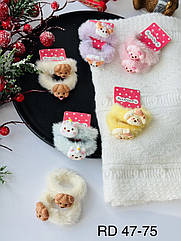 Гумки для волосся гуртом хутро Ø 4 см 12 пар/уп