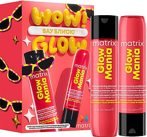 Набір для волосся шампунь + кондиціонер для фарбованого волосся Glow Mania Matrix, 300х300 мл