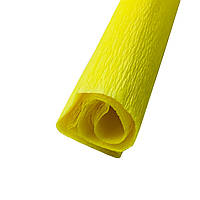 Гофрований креп папір 03 жовтий 0,5мх2м 34г/м2 Tymos Польща