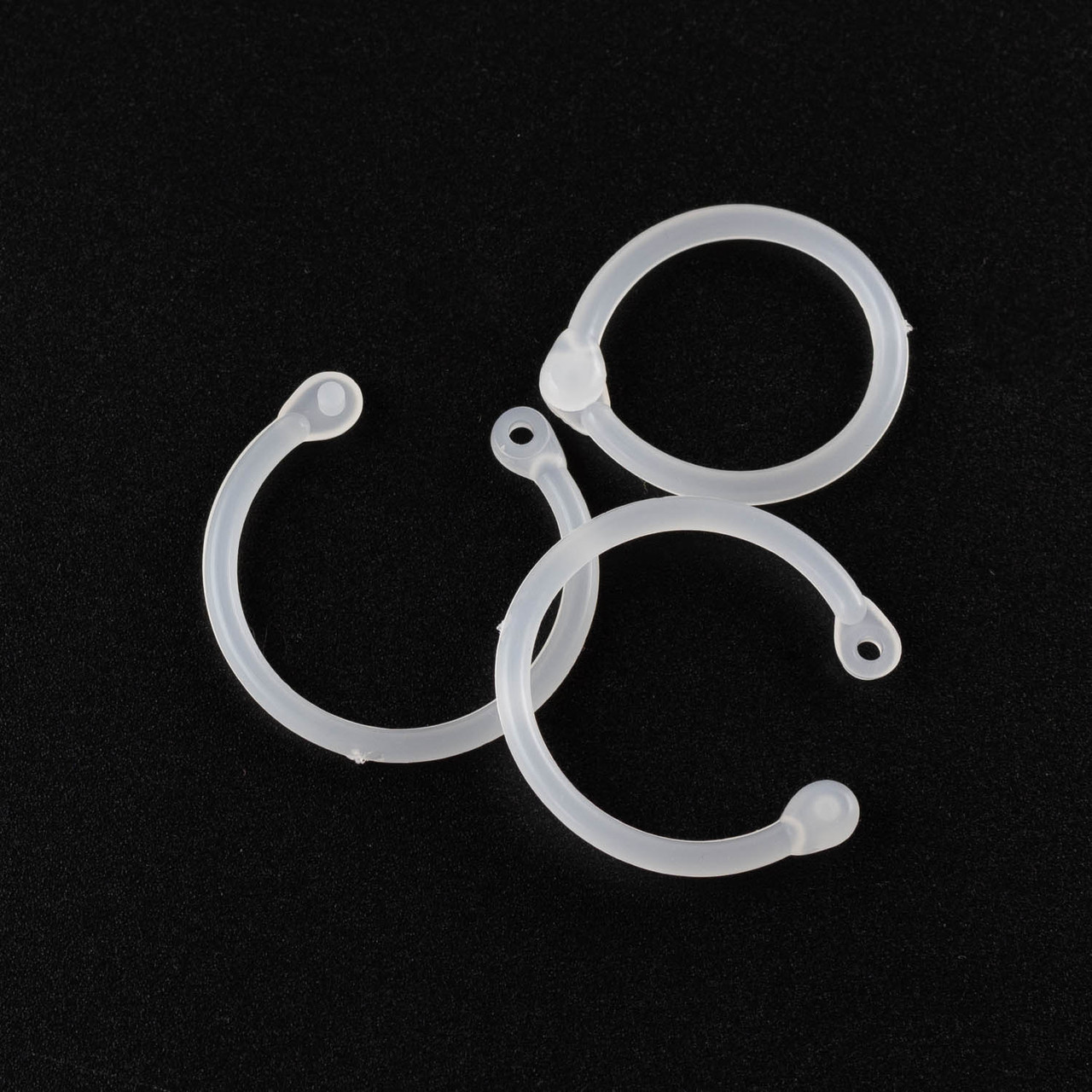 Кільце для блокнота пластик роз'ємне прозорий колір 18мм 1шт KDA083, фото 1