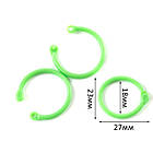 Кільце для блокнота пластик роз'ємне прозорий колір 18мм 1шт KDA083, фото 2