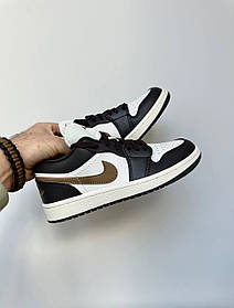 Жіночі кросівки Nike Air Jordan 1 Low Dark Chocolate White | М'яка посадка та актуальний дизайн