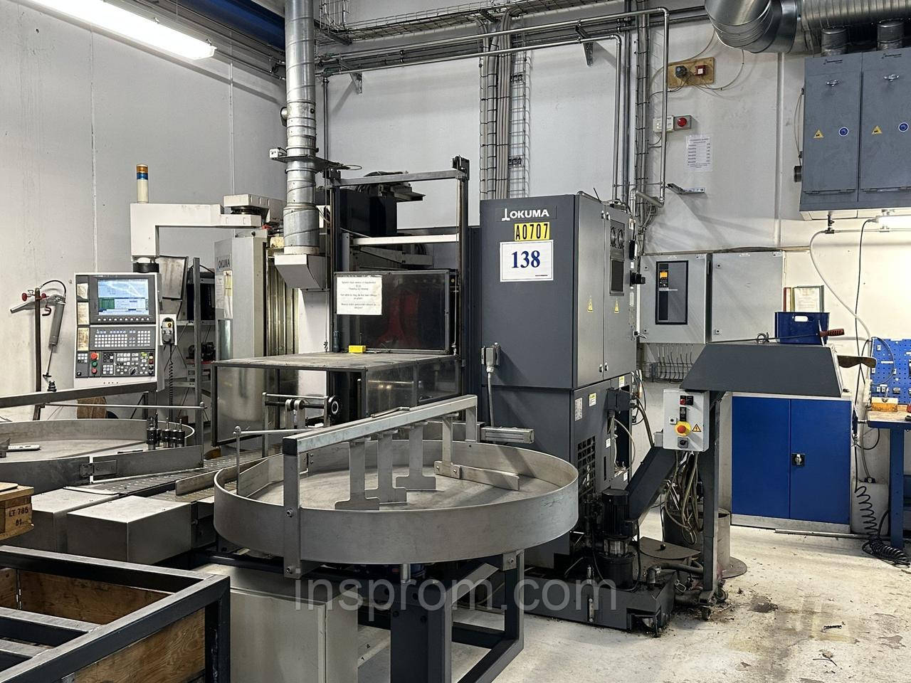 Токарний верстат вертикальний з ЧПУ OKUMA LVT 300-M, фото 1