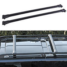 Поперечки (багажник) на рейлінги для Renault Trafic 2001-2015 чорні 137 см