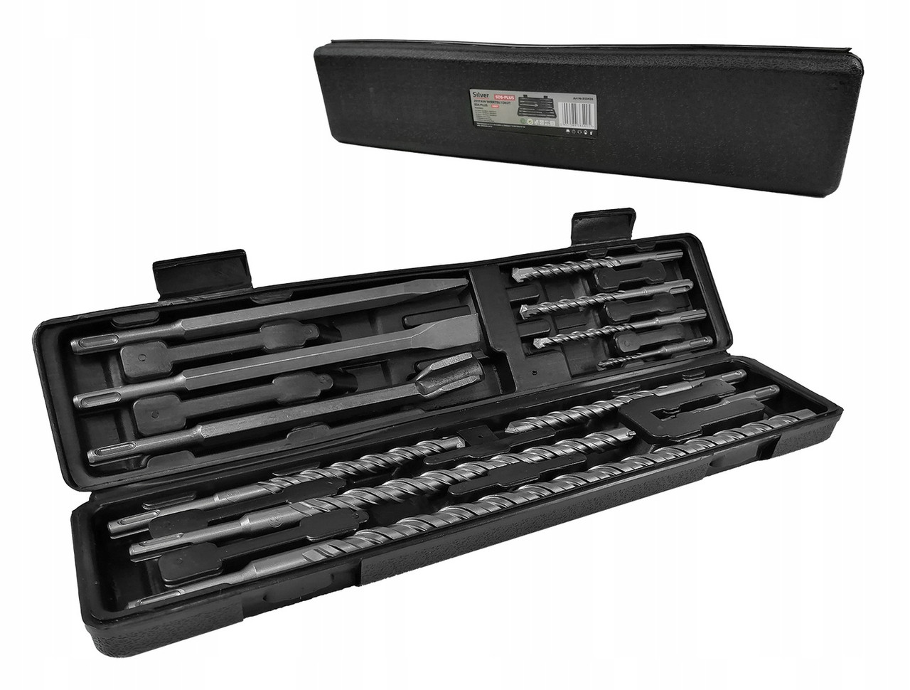 Набір свердл і біт по бетону 12 ел. SDS PLUS Silver S10426  свердла і біти  по бетону