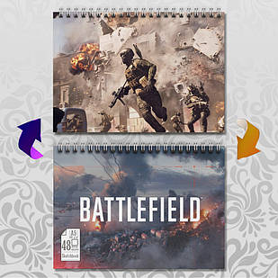 Скетчбук А5 48 арк. 150 гр.м² Battlefield 005