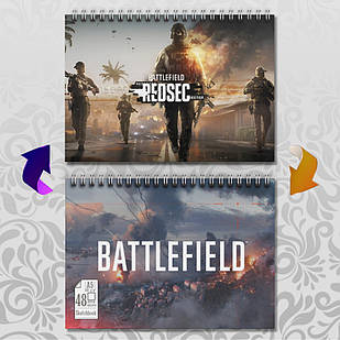 Скетчбук А5 48 арк. 150 гр.м² Battlefield 006