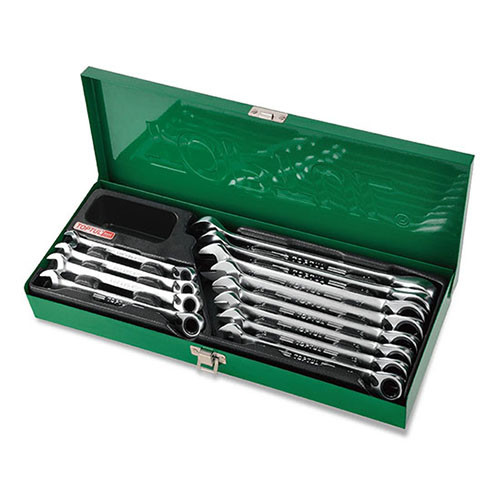 Набір ключів комбінованих з тріскачкою 8-19мм 12ед. TOPTUL GAAD1205, фото 1