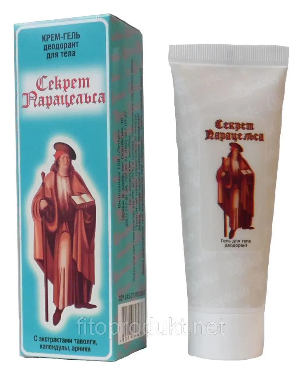 Гель косметичний для тіла дезодорувальний Секрет Парацельсу 80 мл Леккос, фото 1
