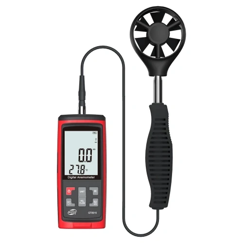 Анемометр цифровий із виносною крильчаткою 0,3-45 м/с, 0-45 °C, 10-90% BENETECH GT8915, фото 1
