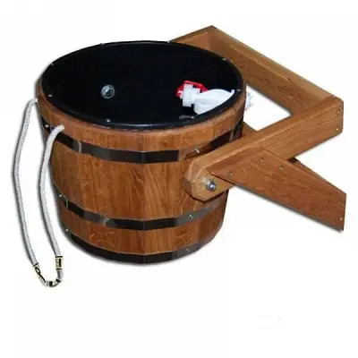 Відро-водоспад, дуб з просоченням, 25 л, фото 1