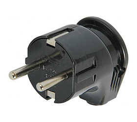 Вилка КУТОВА із заземленням TM "MARSHEL" LVL16-074 (40шт/уп)