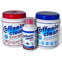Набір засобів Coffeein Clean ULTRA Mini Set (Detergent 900 г + Decalcinate 900 г + Milk 250 мл)