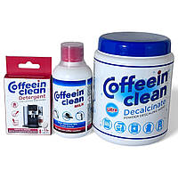 Набір засобів Coffeein Clean ULTRA Compact Set (Detergent таблетки 8×2,5 г + Milk 250 мл + Decalcinate 900 г)