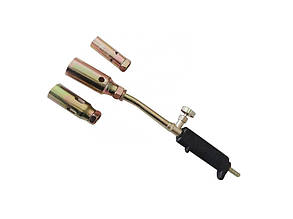 Газовий пальник покрівельний MALI з 3 змінними насадками універсальний професійний інструмент для зварювання обпалювання ремонту