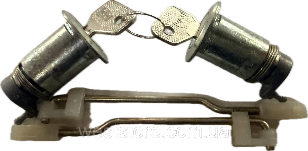 Личинки замків дверей ЗАЗ 1102, Таврія з тягами (2 шт + 2 тяги), фото 1