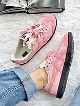 Жіночі кросівки Asics Onitsuka Tiger Tokuten Pink Рожеві Кеди Асікс Оніцука шкіра текстиль демісезон, фото 3