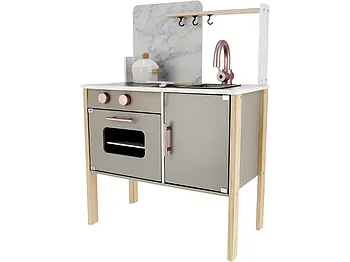 🎁 Дитяча дерев’яна кухня Lupilu з аксесуарами | Сірий колір | Німецька якість Lidl