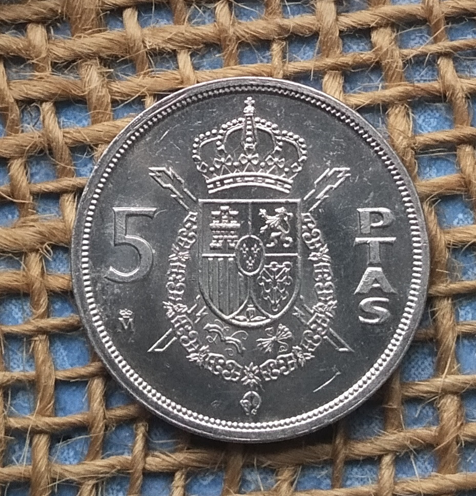 5 песет 1983 року. Iспанiя, фото 1