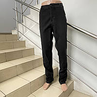 Джинси чоловічі прямі стрейч молодіжні великий розмір 38 чорні