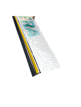 Профіль віконний примикання ЧОРНИЙ з манжетою і сіткою (паяний) Valmiera, фото 2