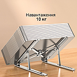 Підставка тримач для ноутбука або планшета JN501, срібляста, фото 3