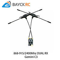 Приймач BAYCK ELRS 868-915Mhz/2400Ghz DUAL RX Gemini C3 BayckRC