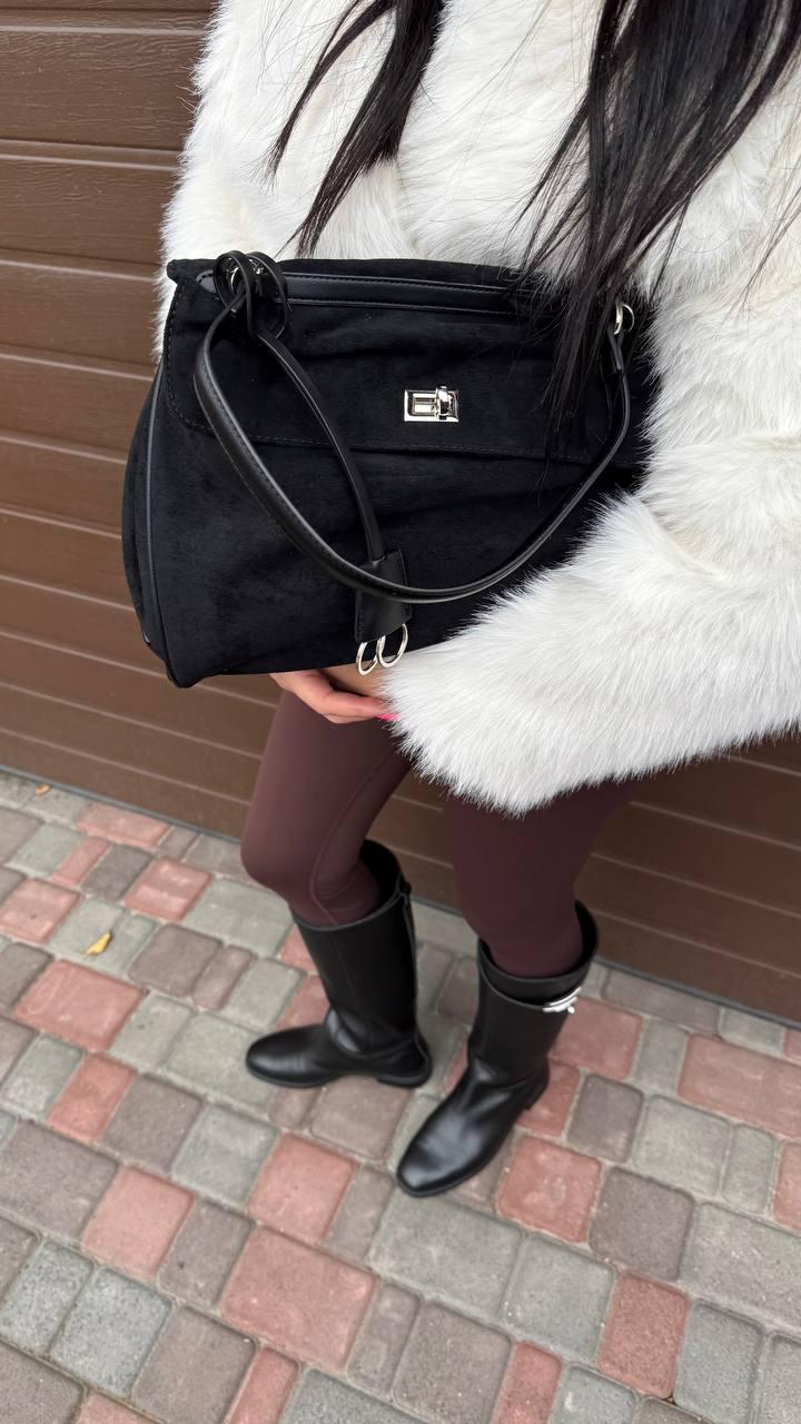 Сумка жіноча, чорна, фото 1