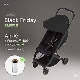Коляска прогулянкова Anex Air X², Nero