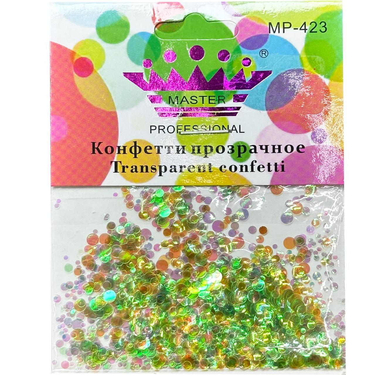 Конфетті (камифубуки) прозоре Master Professional MP-423 салат