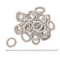 Резинка для волосся 3,7 см, СІРО-БЕЖЕВА, Коломия, 1 шт