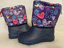 Чоботи дитячі (дутики) з пінки, комбіновані. Размер 30,31,32,33.