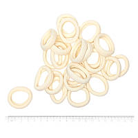 Резинка для волосся 3,7 см, МОЛОЧНА, Коломия, 1 шт