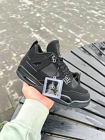 Чоловічі кросівки Nike Air Jordan 4 Retro Black Cat | Вуличний стиль і зручність