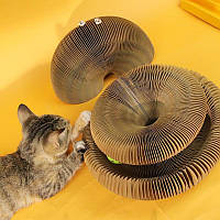 Игрушка для кошек когтеточка гофра с мячиком Magic Organ Cat кардиотренажер для кошек