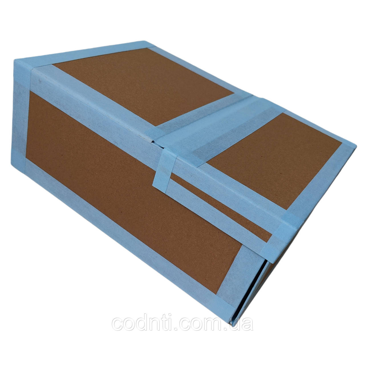 Короб для зберігання документів А4 400×270×170 мм, архівний, з відкидною кришкою та колінкором, фото 1