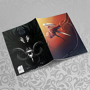 Зошит А5 Hollow Knight (у клітинку на 48 аркушів на скобі)