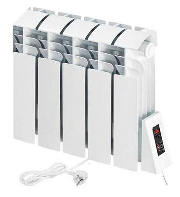 Електричний радіатор Flyme Compact 5 секцій, 490 Вт, під низьке підвіконня, праве підключення