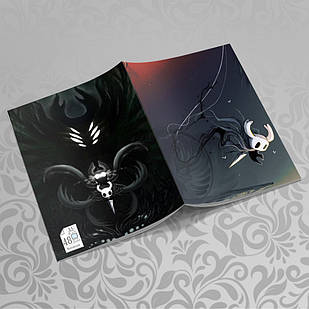 Зошит А5 Hollow Knight (у клітинку на 48 аркушів на скобі) 002